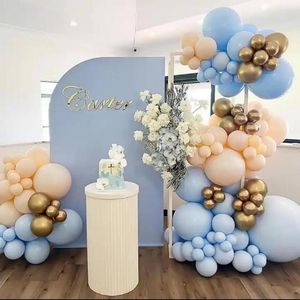 Party Decoration 5x7ft Half Moon Chiara Arched Frame With Cover Sky Blue Backdrop Wedding