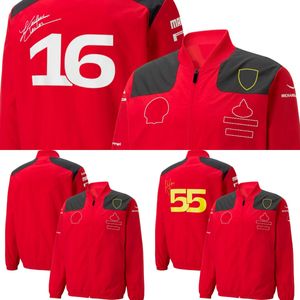 2023 Nuova giacca F1 SoftShell Formula 1 Team Racing Giacche Primavera e autunno Sport Marchio di moda Giacca con cerniera impermeabile da uomo