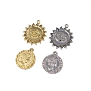 Charms 5pcs Wholessell Eye Stainlesssteel de alta qualidade pendente fundido Diy Jóias de jóias Brincos de colar