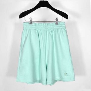 Designer New Women T Shirt Shirt High Edition Family Sports Embroidered Mint Green Loose Shorts Capris