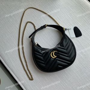 Top Luxury designer Loop bag Croissant bags shoulder hobo designer Purse Cosmetic half-moon baguette underarm Handbag crossbody Metal Chain Collection