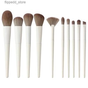 Makeup Brushes 10st Makeup Brushes Set Loose Powder Brush Eye Shadow concealer Multifunktionell Beauty Cosmetics Q231110