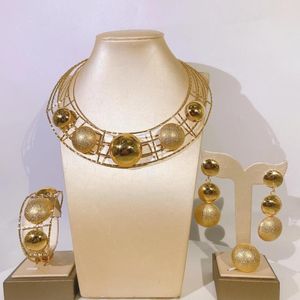 Orecchini pendenti Yulaili Accessori moda placcati oro Gioielli da donna Collane e orecchini Set Regalo per feste all'ingrosso NH00105