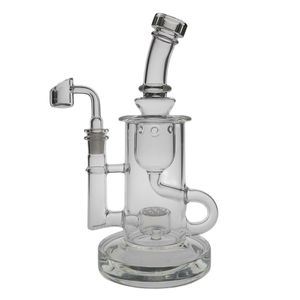 Smoking Pipes SAML Klein Bong Hookahs SOL Dab Rig Glass Recycler Flower Water Pipe Seed Of Life joint Size 14.4mm Thick Base PG3003(FC-Klein)Q240515