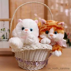 Plush Plush Animals 30/40/45/55 cm Śliczna dekompresja muzyka cipka Cat Pluszowa zabawka lalka miękka nadziewana dekoracja domowa prezent urodzinowy