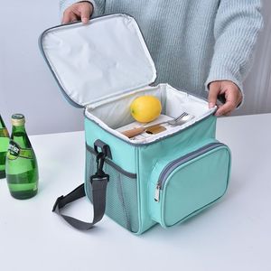 Borsa termica per il pranzo LL Oxford Borsa termica da picnic per esterno in PEVA di grande capacità con tracolla Borsa termica resistente all'acqua