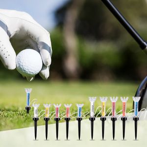 5pcs/çanta 79/90mm plastik golf tişörtleri orijinal pakete sahip dayanıklı esnek manyetik adım aşağı golf topu tutucu uygulama aksesuarları