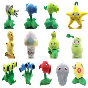 Tillverkare Partihandel 13 Styles of Plant Plush Toys Cartoon Games Perifera dockor Barnpresenter