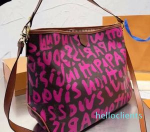 Designer bag fashion Women Graffiti Tote Bag Luxury Brand Print letter Shoulderbag famous brand Lady Crossbody Strap Shopping Handbag top