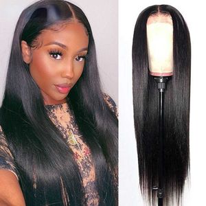 Lace Wigs Wig New 4 * 4lace Mid Split Long Straight Hair Full Hair Women's Headcover Hair