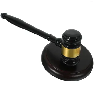Garden Decorations Judge Hammer Gavel Accessory Base Gavels Wooden Auction Court Hammers Child Props