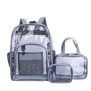 Moda Fashion Personalizada Stanha Escolar Feminina Transparente Versão Coreana Estudantes do ensino médio Backpack Backpack à prova d'água 230301