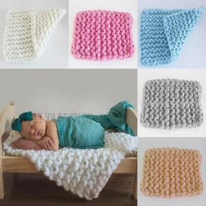 Blankets 45 45cm Born Pography Props Baby Po Blanket Basket Filler Braid Stuffer Background