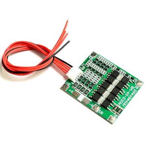 Circuitos integrados 10 PÇS/LOTE 30A 148V Li-ion Lithium 18650 Bateria BMS Packs PCB Placa de Proteção Balance 45x56mm Elxlv