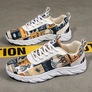 Gai gai gai vestido graffiti casual tênis masculino de alta qualidade respirável sapatos para homens leve ginásio sapatos caminhada tenis zapati 231109