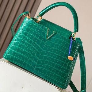 10a Retro espelho de qualidade Bolsa de designer houlder crobody crobody for women high-end de couro genuíno mão.