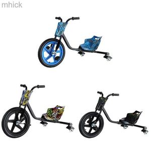 Cykelpedaler Pedal Tricycle Unpowered Drift Car Kart Balance Children's Bicycle Bikes BMX Bike M230410