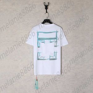 2023 Trendige Herren T-Shirts und Damen Kurzarm Top Unisex Mark Arrow Silhouette Print Buchstabe x auf der Rückseite