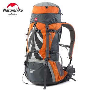 Açık çantalar sırt çantası 70L dağcılık çantası adam sırt çantası yürüyüş su geçirmez seyahat büyük kapasite 231109