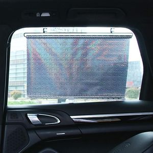 Bil solskade den utdragbara autosidan fönster solskydd 40cmx60cm/40x125cm solskugga visor rullande blind sommarskyddsfilm