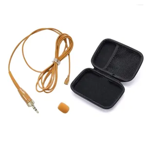 Microfoni Tan Skin EW2-II Tie Clip Microfono Lavalier per SK100 300 500 G3 G4 BeltPack Sistema wireless Microfone Scatola con cerniera