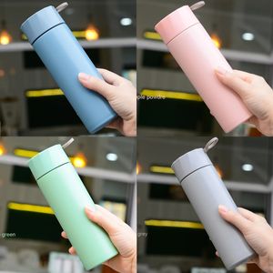 Canecas 500ml garrafa térmica de aço inoxidável copo de vácuo negócios escritório esportes caneca de viagem café chá bebidas frias 231109