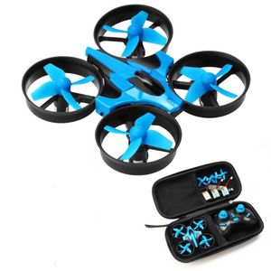 Rc mini drone helicóptero 4ch brinquedo quadcopter drone sem cabeça 6 eixos um retorno chave 360 graus flip led brinquedos vs h56 h74 acfbq