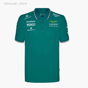 T-shirt da uomo 2023 nuova polo Aston Martin f1 Polo stampata 3D Fernando Alonso Martin M230409