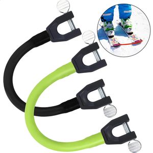 Strap Durable Ski Tip Connector Winter Skiing Basic Turning Training Aid Snowboard Easy Wedge Control Trainer Clips for Kids Beginners 231109