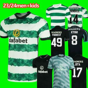 23 24 Celltics Futebol Jerseys Home Away KYOGO EDOUARD ELYOUNOUSSI TURNBULL AJETI CHRISTIE JOTA GRIFFITHS FORREST 2023 2024 HOMENS kit uniformes FootballJerseys