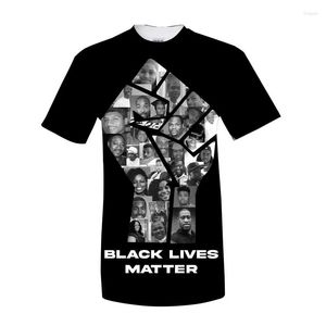 Męskie koszulki T Shirts w Stock Black Lives Matter Hurtowa Top Custom Men T-shirt
