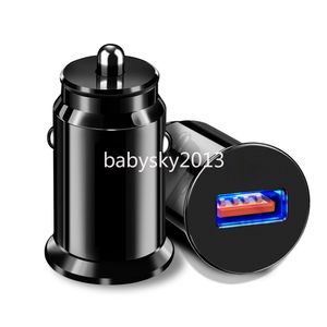 Fast Quick Charger Usb Car Charger QC3.0 3.1A 2.1A Mini B1 Chargers Power Adapters For Iphone 15 12 13 14 Pro max Samsung Tablet PC Mp3 Gps Player