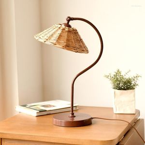 Lâmpadas de mesa Lâmpada de estilo nórdico LED LED LED LEITE LITERATURA JAPONAL E ARTE BELOM BELE CATURA LUZES NOTIDAS LUZES Vintage