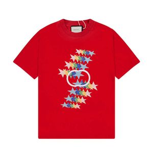 T-shirt da donna firmata da tuta Camicia High Edition Family Primavera Estate 520 Special Series Double Star Shine T-shirt manica stampata Guangzhou per uomo donna