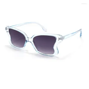 Güneş Gözlüğü Yetişkin gradyan Kişilik Zarif Vintage UV Koruma Gözlükleri Gafas de Sol Allık Gözlük
