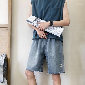 Men's Jeans Summer Loose Men Shorts Fashion Simplicity Style Casual Denim Straight Male Knee Length