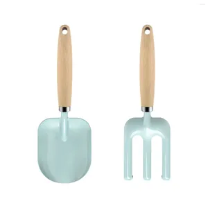 Tools Children 'Garden Shovel TurningRake Suppliesセット木製ポット屋外ガジェット