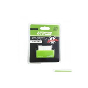 High Quality Ecoobd2 Green Economy Chip Tuning Box Obd Car Fuel Saver Eco Obd2 Plug Drive For Benzine Cars Saving Drop Delivery Dhkpv