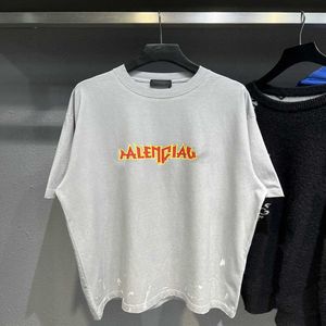 Kadın Tasarımcı T Shirt Trailsuit Gömlek Aile Yüksek kaliteli kumaş doğru versiyonu İngilizce Mektup Gözyaşı Gizli Baskı Erkek Kadınlar için