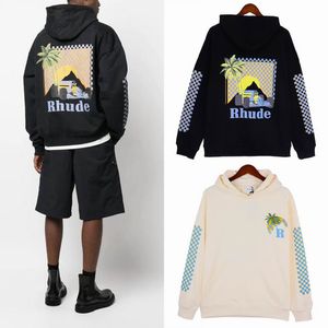 Hoodies Wysokiej jakości męskie damskie bluzy moda z kapturem czarne beżowe bluzy pullover męskie bluzy bakotue luźne damki z długim rękawem