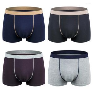 Underpants 4Pcs/Lot Modal Men's Underwear Plus Size Boxer Loose Fat Guy Mid Waist 9XL 8XL 7XL 6XL 5XL 4XL 3XL 2XL XL