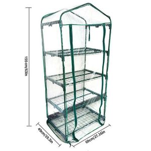 Sonstiges Gartenzubehör Wasserdichtes Sämlingpflanzengewächshaus Outdoor Grow Green House Tent 2 5 Tier Replacement s Flower Warm 230410