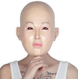 New Female mask latex silicone Machina realistic human skin masks Halloween dance masquerade Beautiful gender reveal women girl5643288