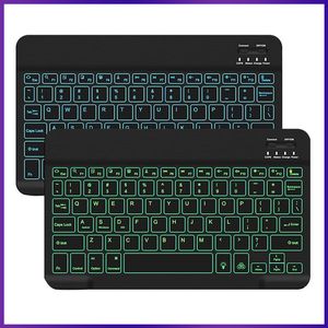 RGB BT Klavye ve Fare Şarj Edilebilir Kablosuz Klavye Fare IPad Tablet Dizüstü Bilgisayar için Klavye