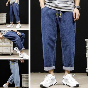 Men's Jeans 2023 Loose Straight Pants Boys Light Color Casual Summer Thin