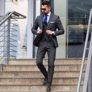 Mens Suits Blazers Män passar brudgummen Tuxedos Groomsmen Formell Business Wearjacketpantsvest Three Pieces Wedding Man Wear 231110