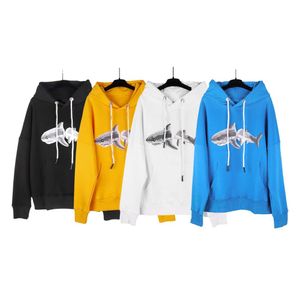 Designer PAluxury brand clothingAutumn and Winter New Shark Flocking Sweater Fashion Men's Women's Casual Loose Hooded g Terry Hoodie