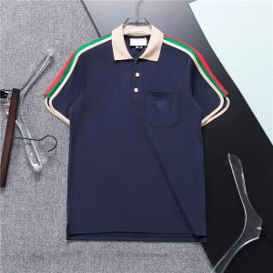 manga longa polo designer t camisas homens polos tendência moderna bens de luxo com mangas curtas respirável movimento ao ar livre de alta qualidade polo camisa masculina m-xxxl