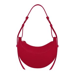 핸드백 토트 여성 Numero Dix 반달 가방 풀 그레인 가죽 디자이너 Zip Crossbody Hobo 핸드백 질감 어깨 가방 M1