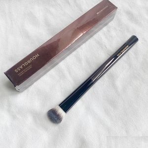 Makeupborstar timglas försvinner vinklad concealer borste sömlöst finish metallhandtag mjuka borst stora döljer skuggblandning forts.